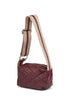 Rabens Saloner Sigi quilted leather bag burgundy